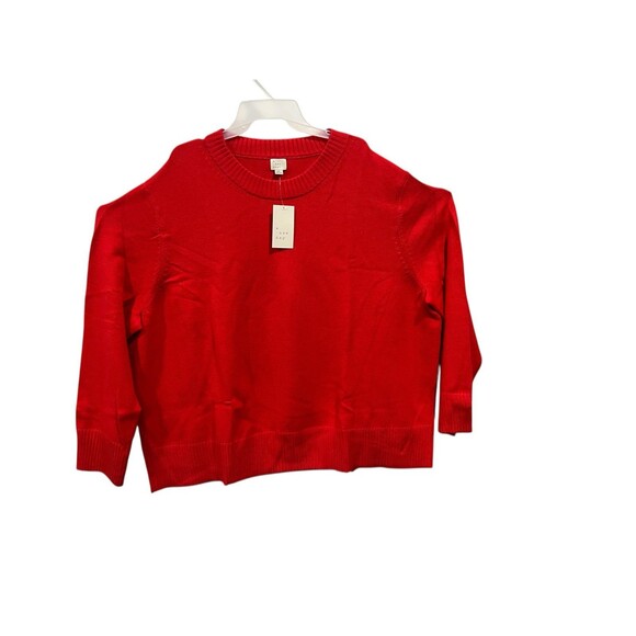 Women’s Red Crew Neck Sweater - Size: 3X - NWT - Picture 1 of 3